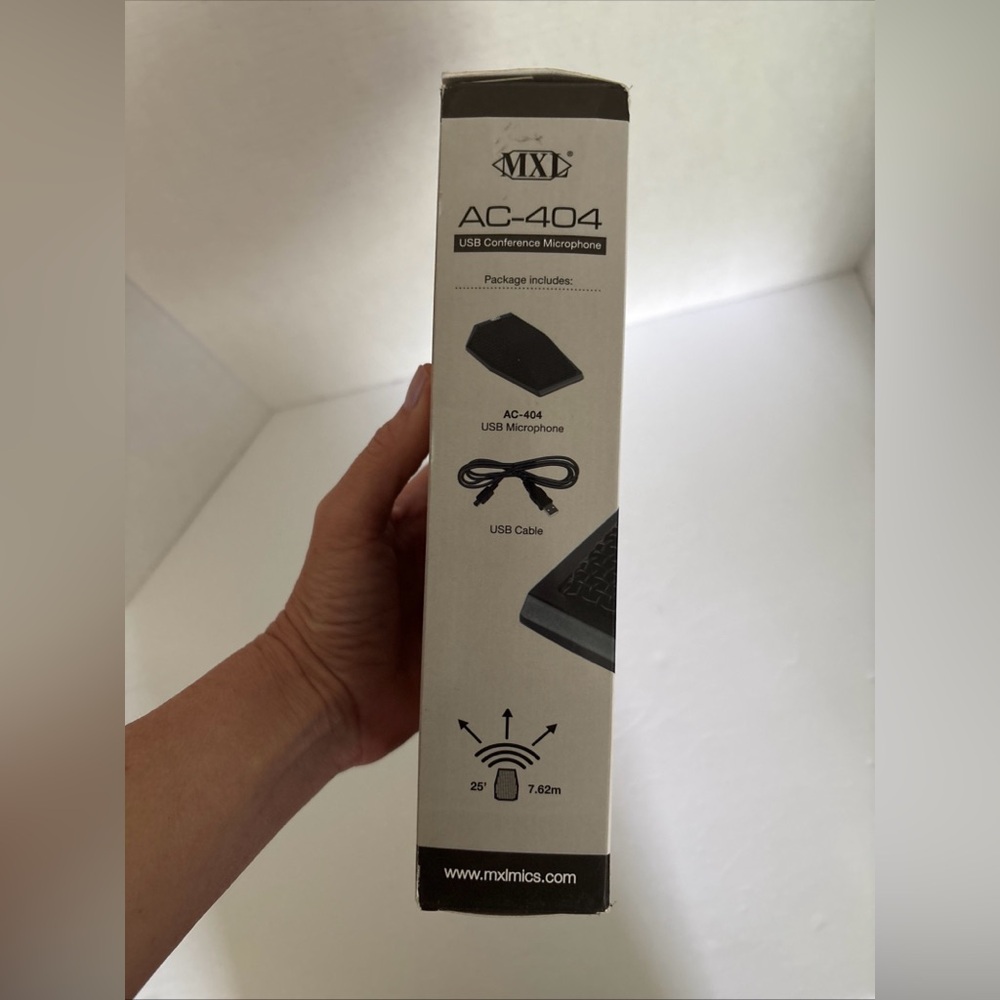 MXL AC-404 USB Conference Microphone New Black OS - Picture 5 of 8